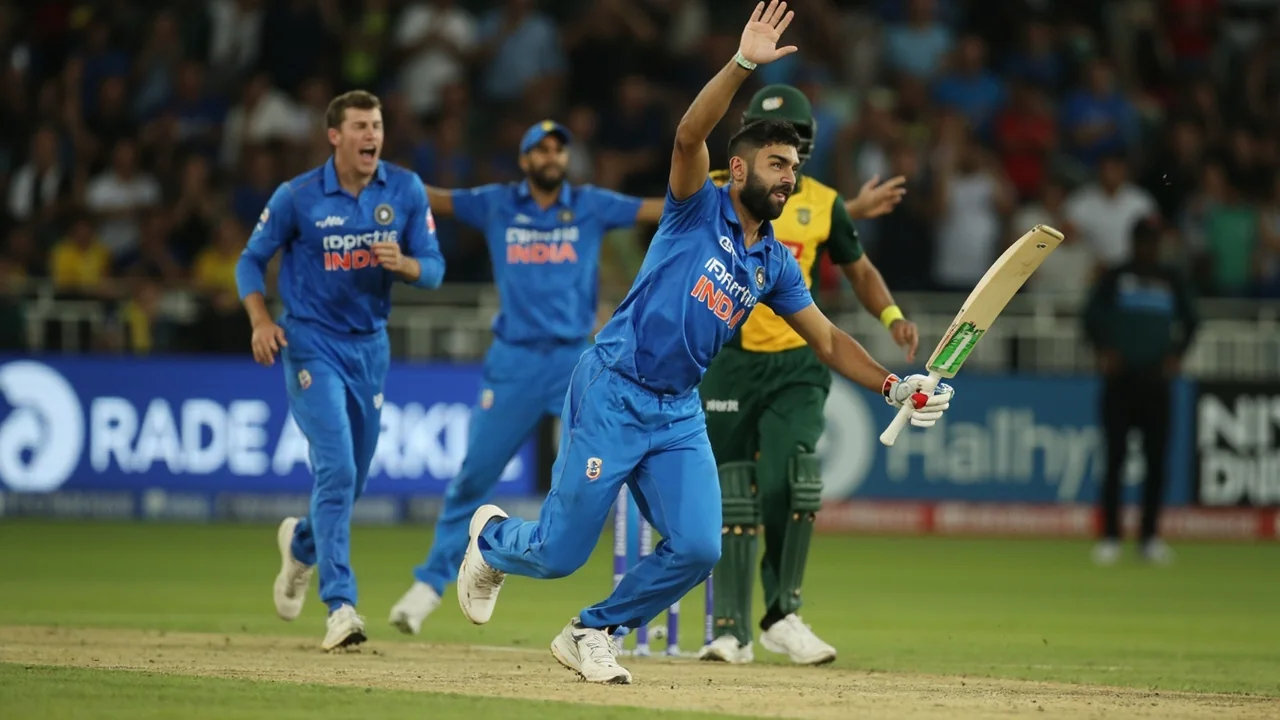Editorial close-up frame of a fast bowler in his delivery stride during a T20 World Cup Super 8 match